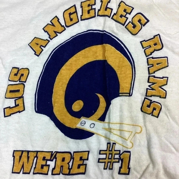 Vintage Los Angeles Rams NFL ringer Tshirt - Picture 2 of 6